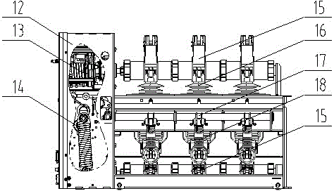 Longitudinal-rotating removable-type indoor AC metal-enclosed switchgear