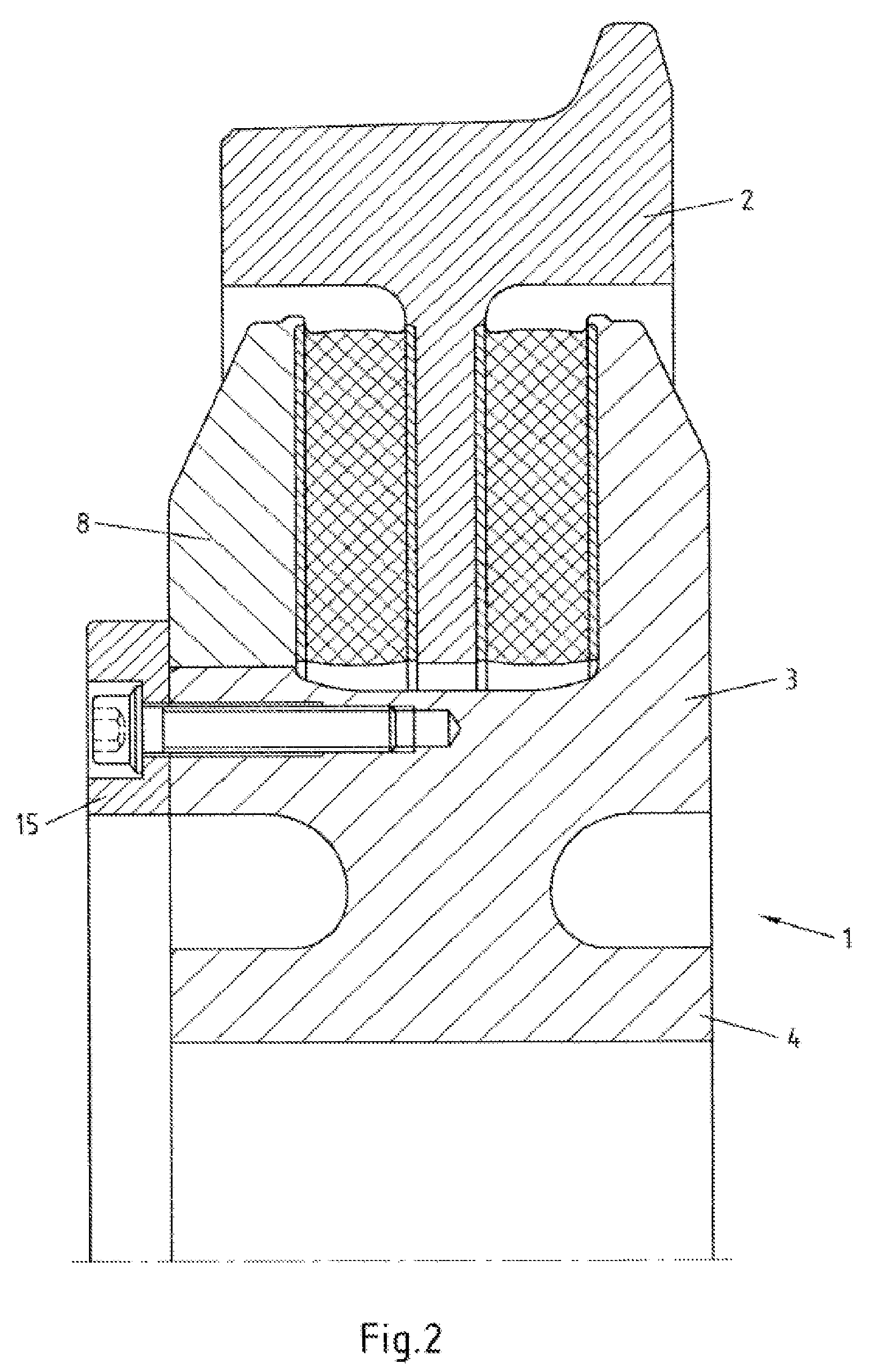 Railway vehicle wheel with elastic rubber suspension