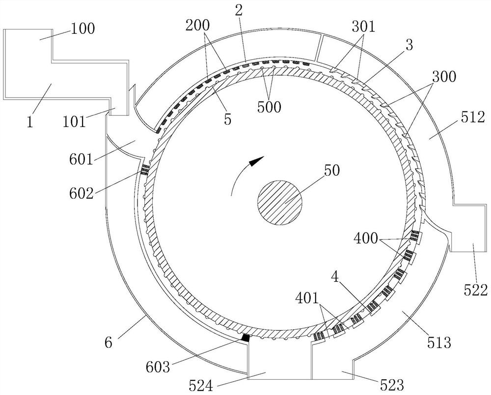 Wild jujube pulp removing device