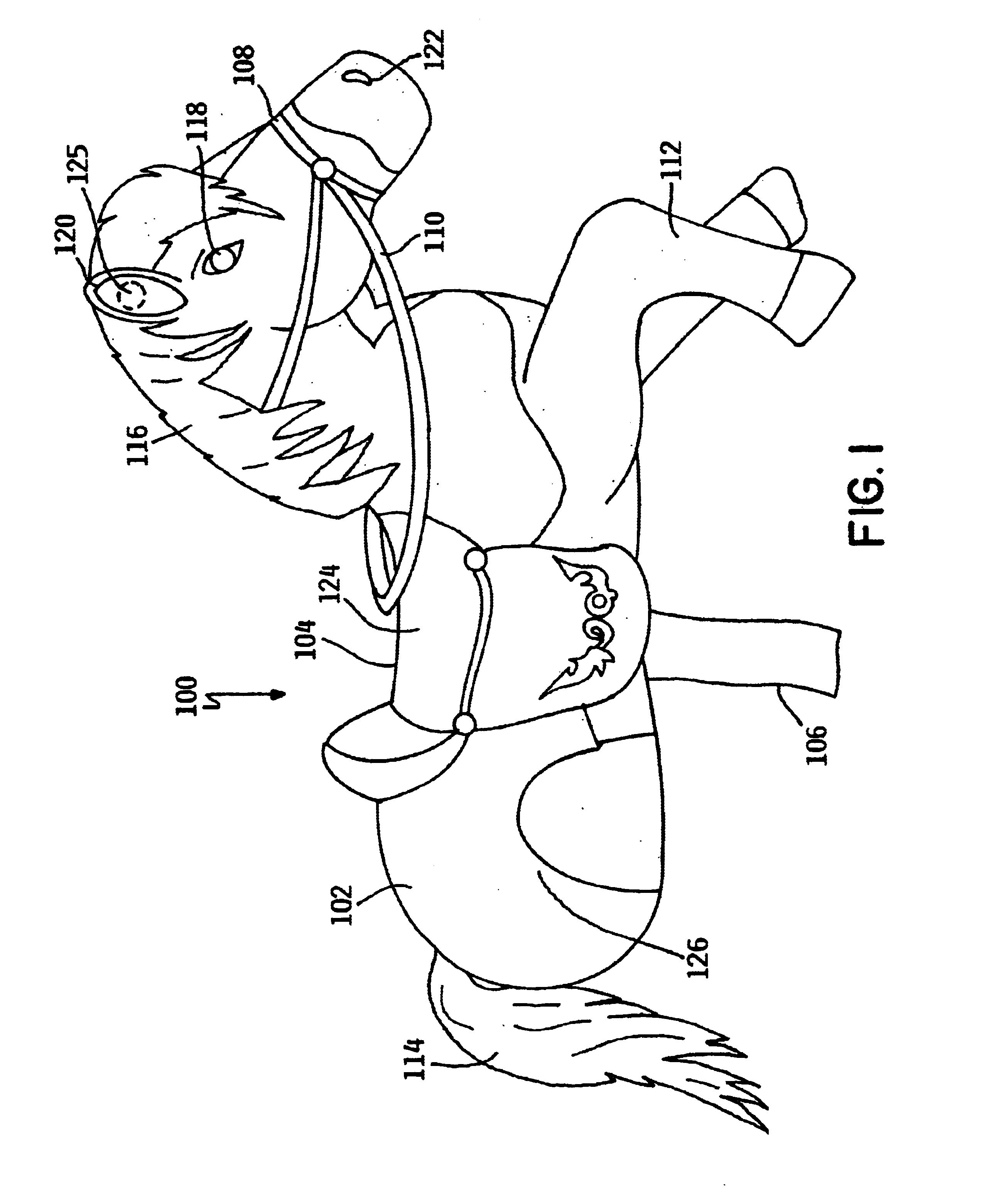 Mountable interactive toy animal