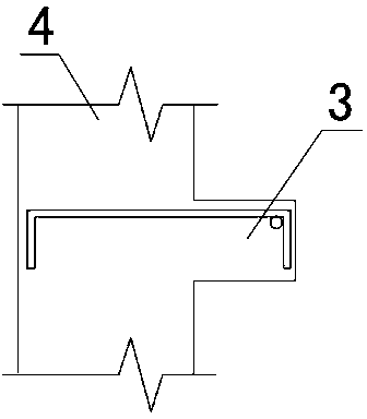 Roof parapet flashing place structure and construction method thereof