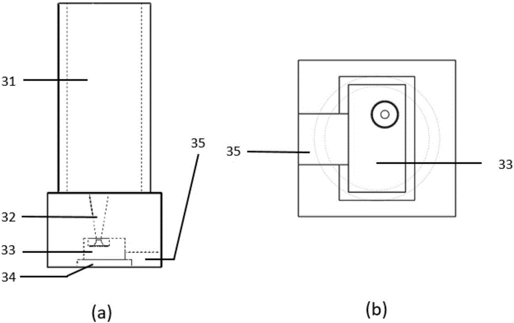 Device and method for liquid trace sampling based on air thermal expansion