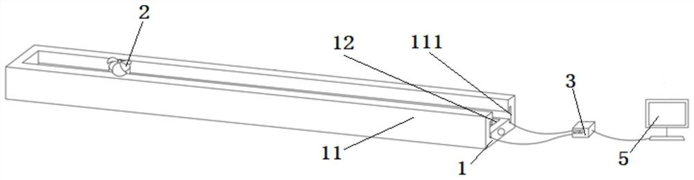 Flue gas flow velocity measuring device