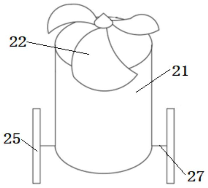 Flue gas flow velocity measuring device