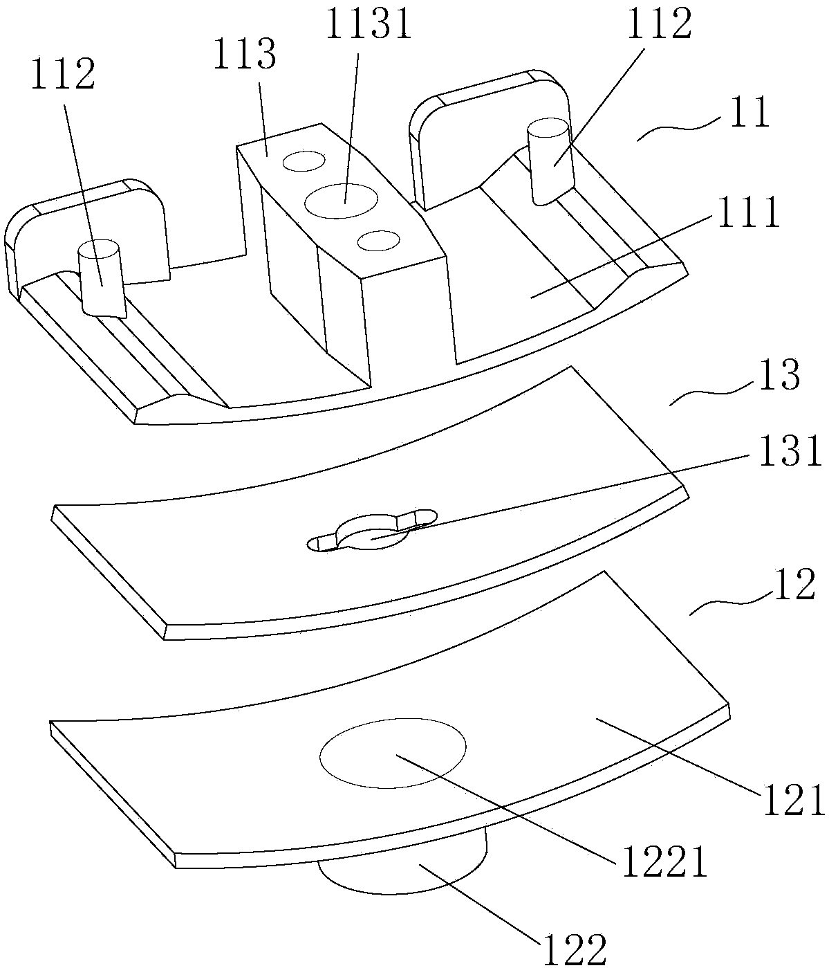 A mos tube fixing structure and fixing method