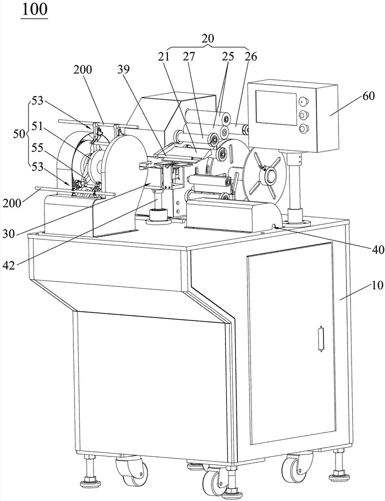 Wire cable labelling machine