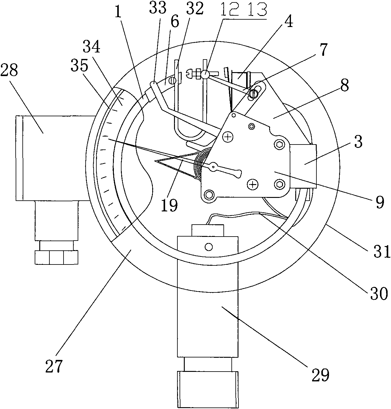 Sulfur hexafluoride gas density relay