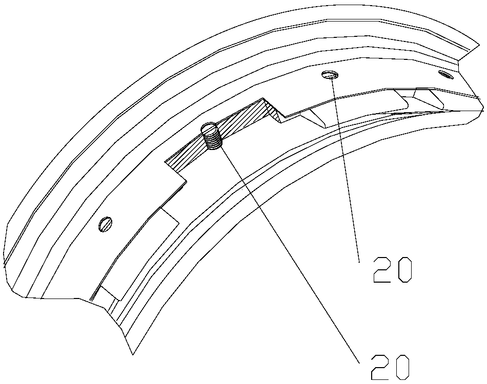 Emergency support device for tire burst