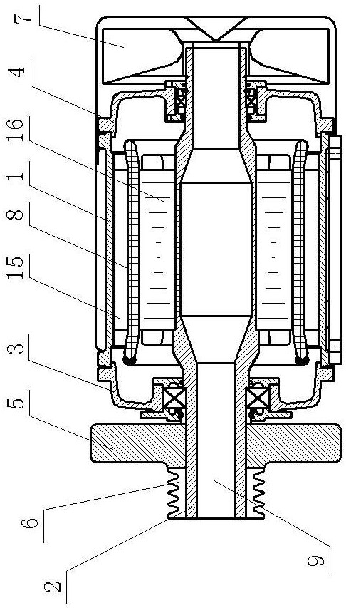 Flexible dragging method of oil pumping unit