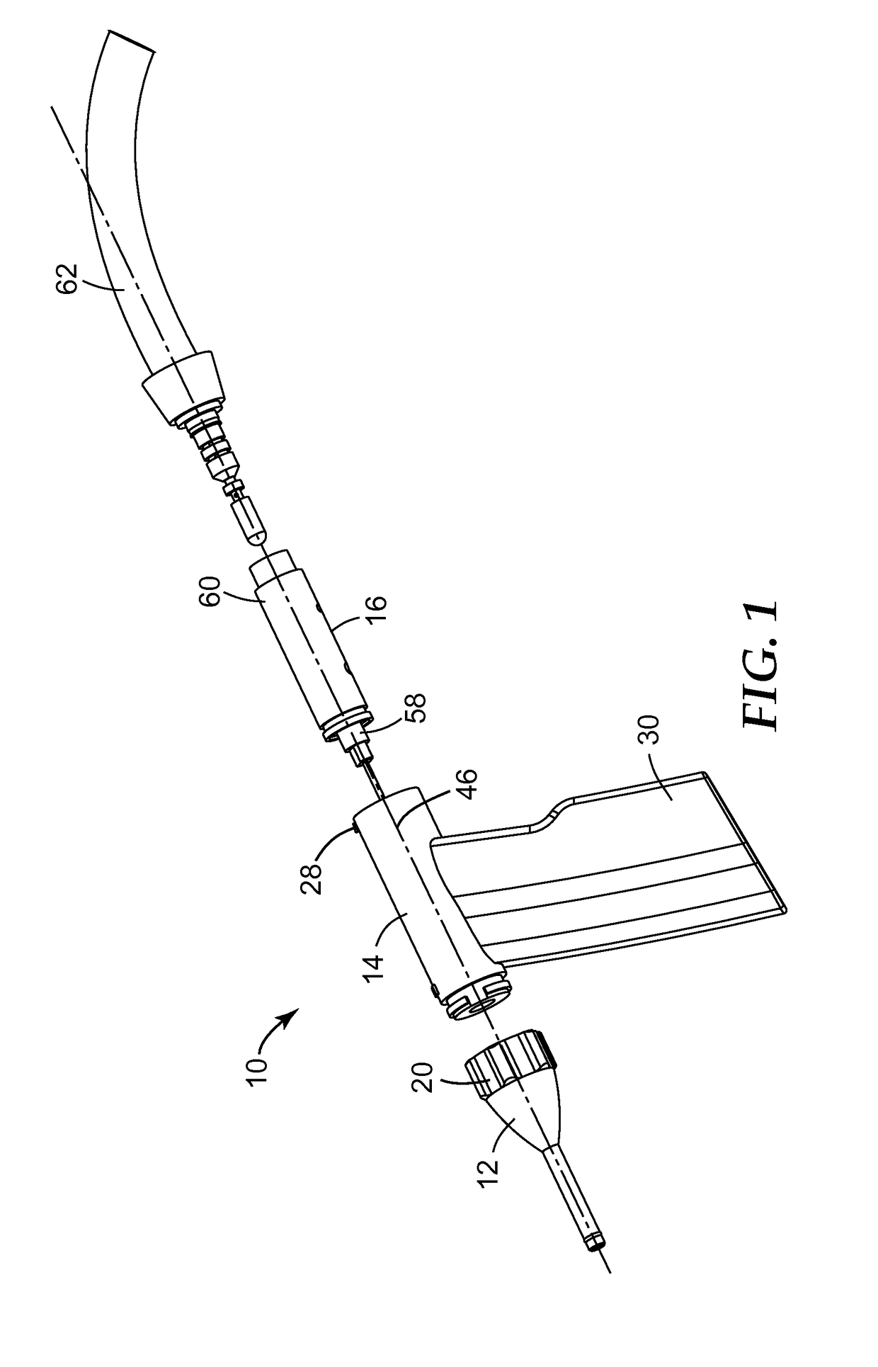 Powder jet device for dispensing dental material