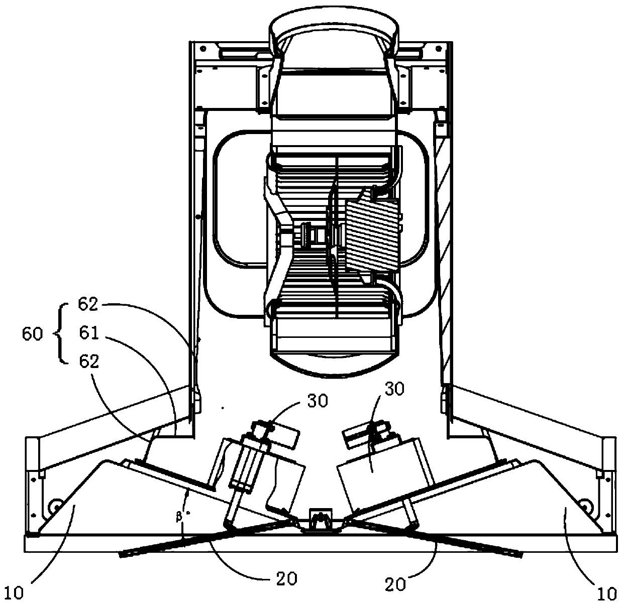 Baffle-type kitchen ventilator and control method thereof