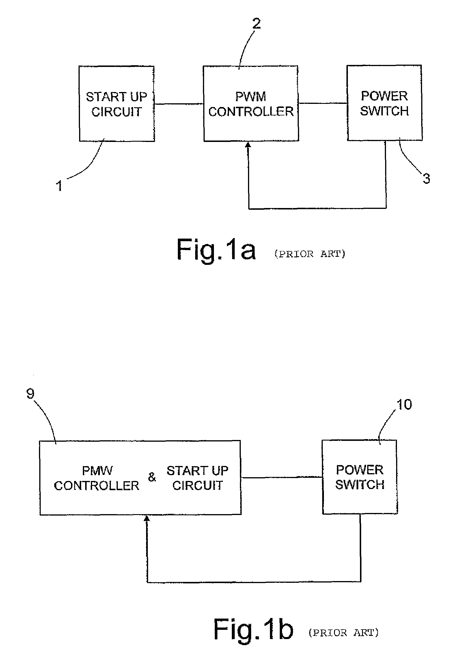 Integrated power device having a start-up structure