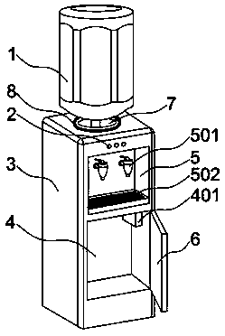 Drinking tank capable of saving indoor space