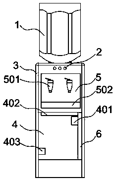 Drinking tank capable of saving indoor space