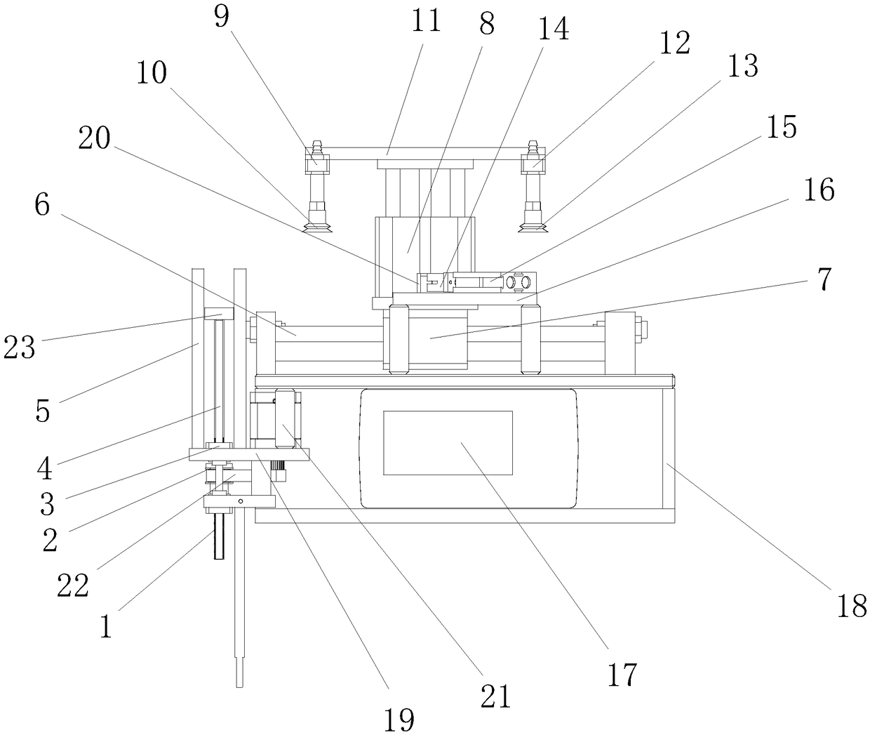 Intelligent feeding conveying laser marking machine