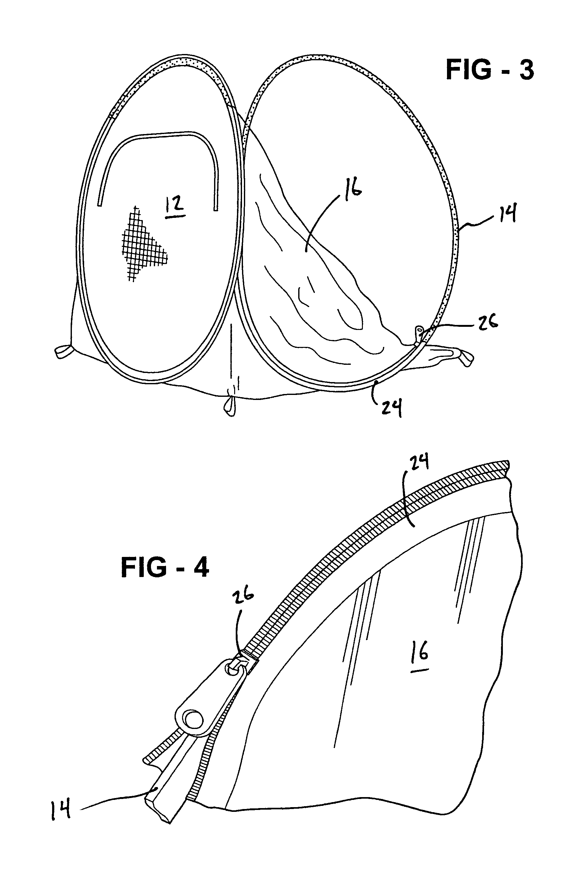 Collapsible structure with top supporting elements