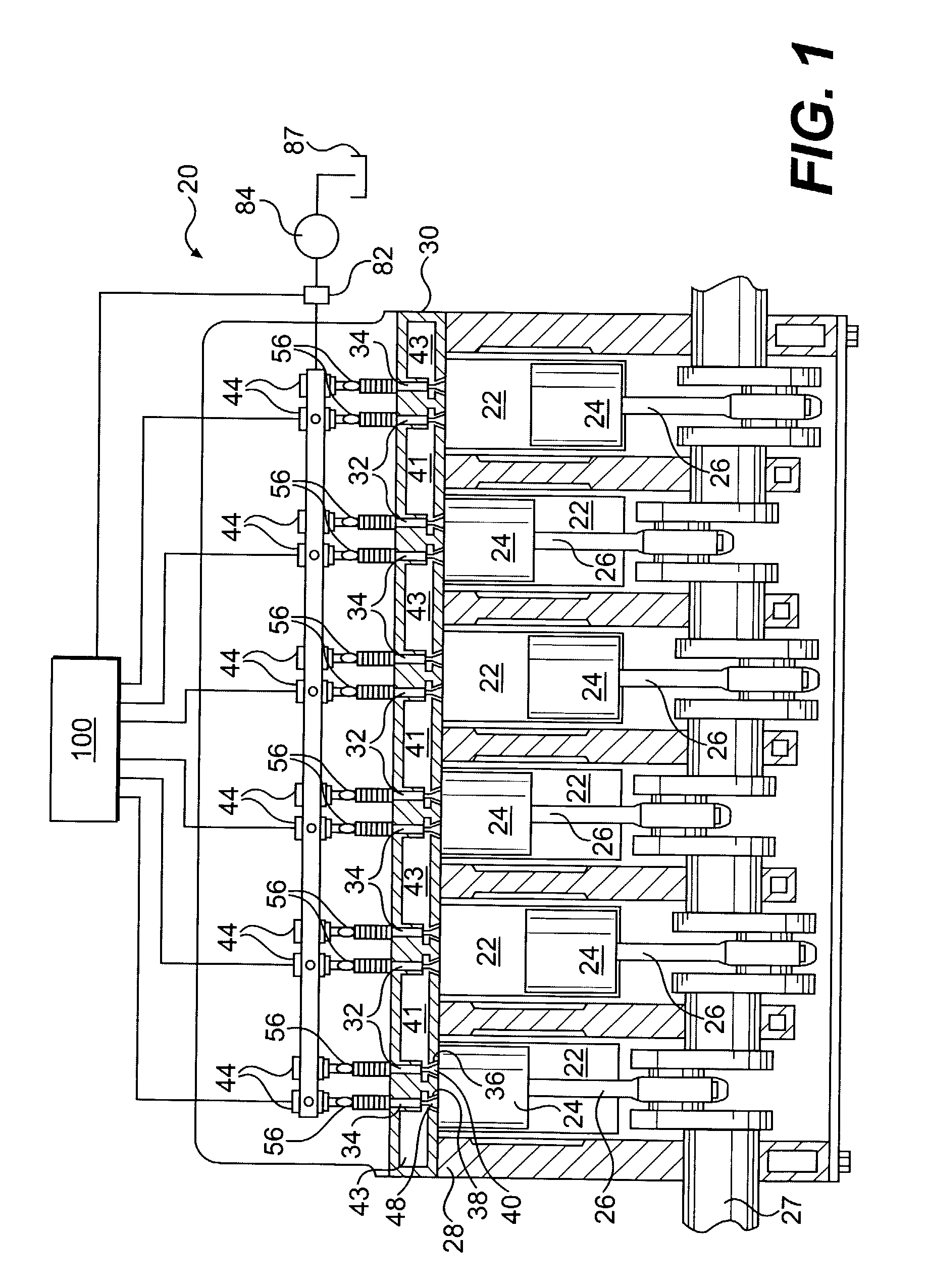 Engine valve actuation system