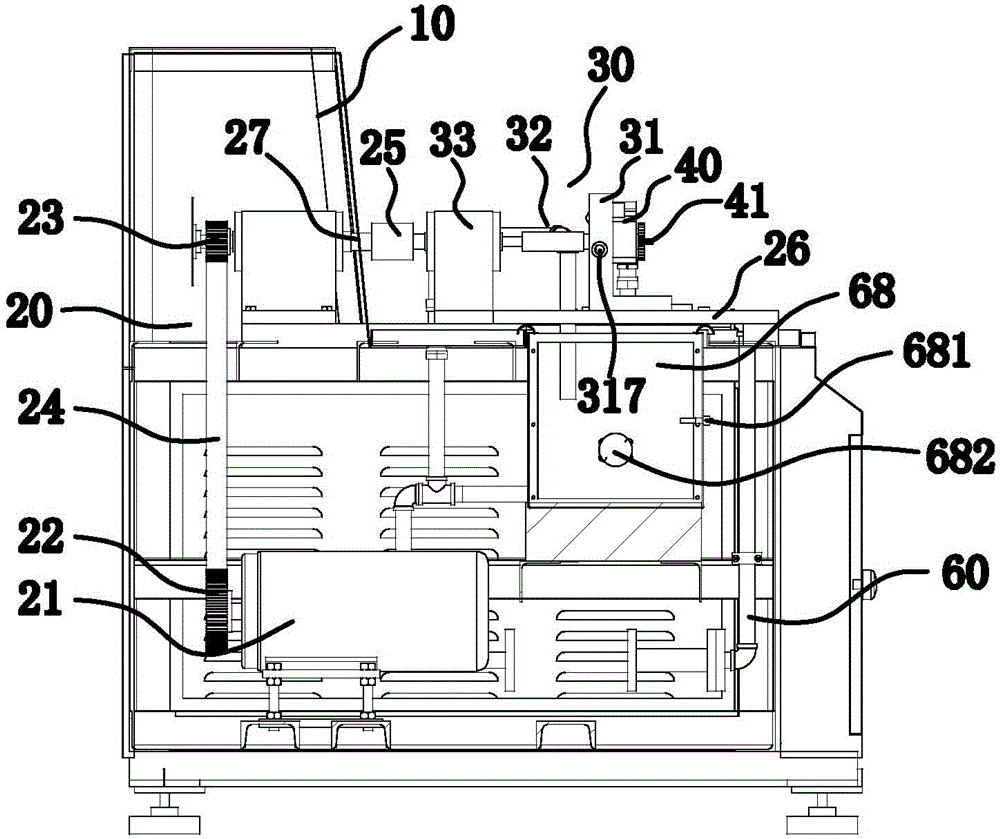 Horizontal testing equipment for oil pump