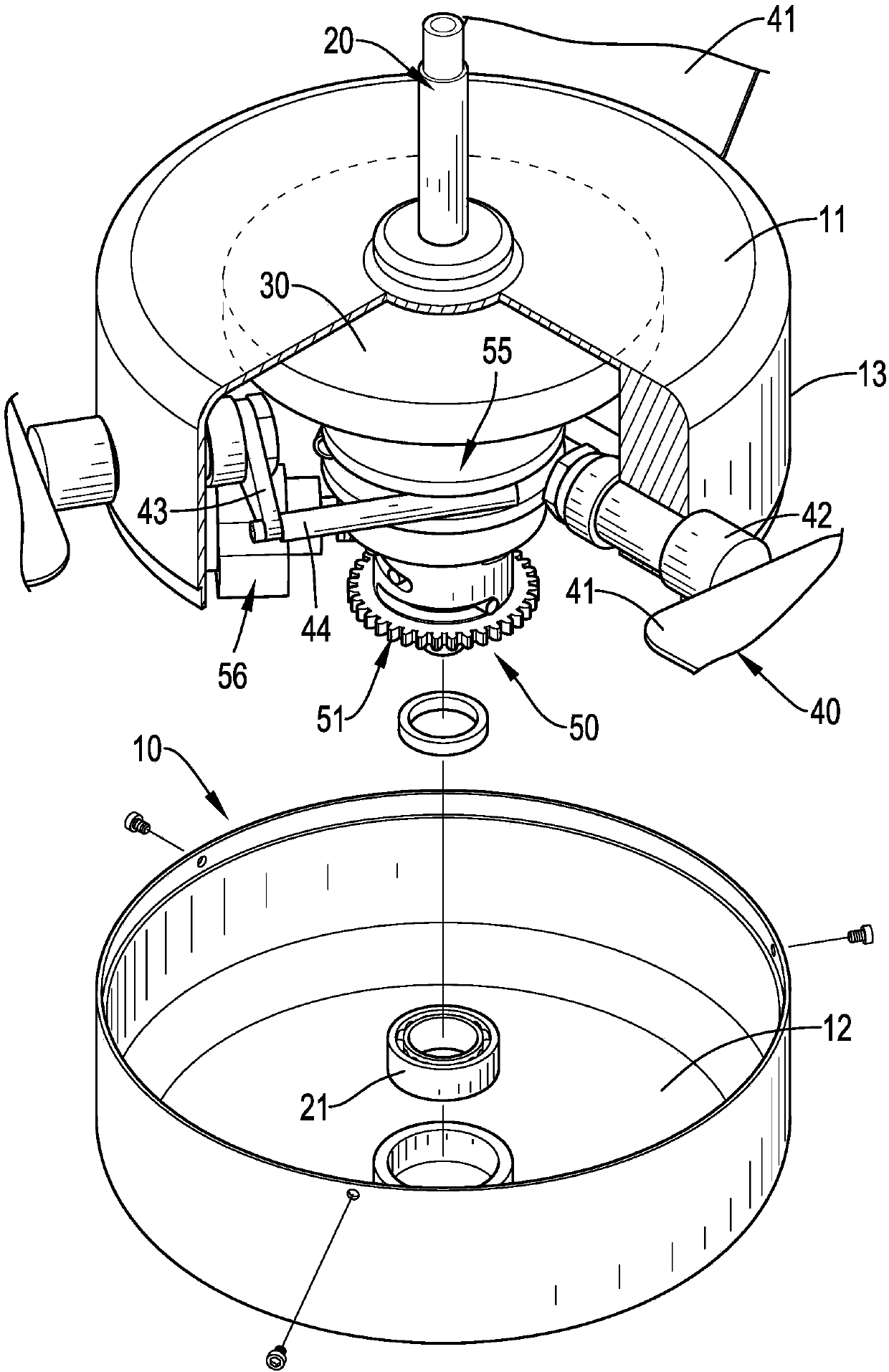 Ceiling fan capable of adjusting fan blade angles