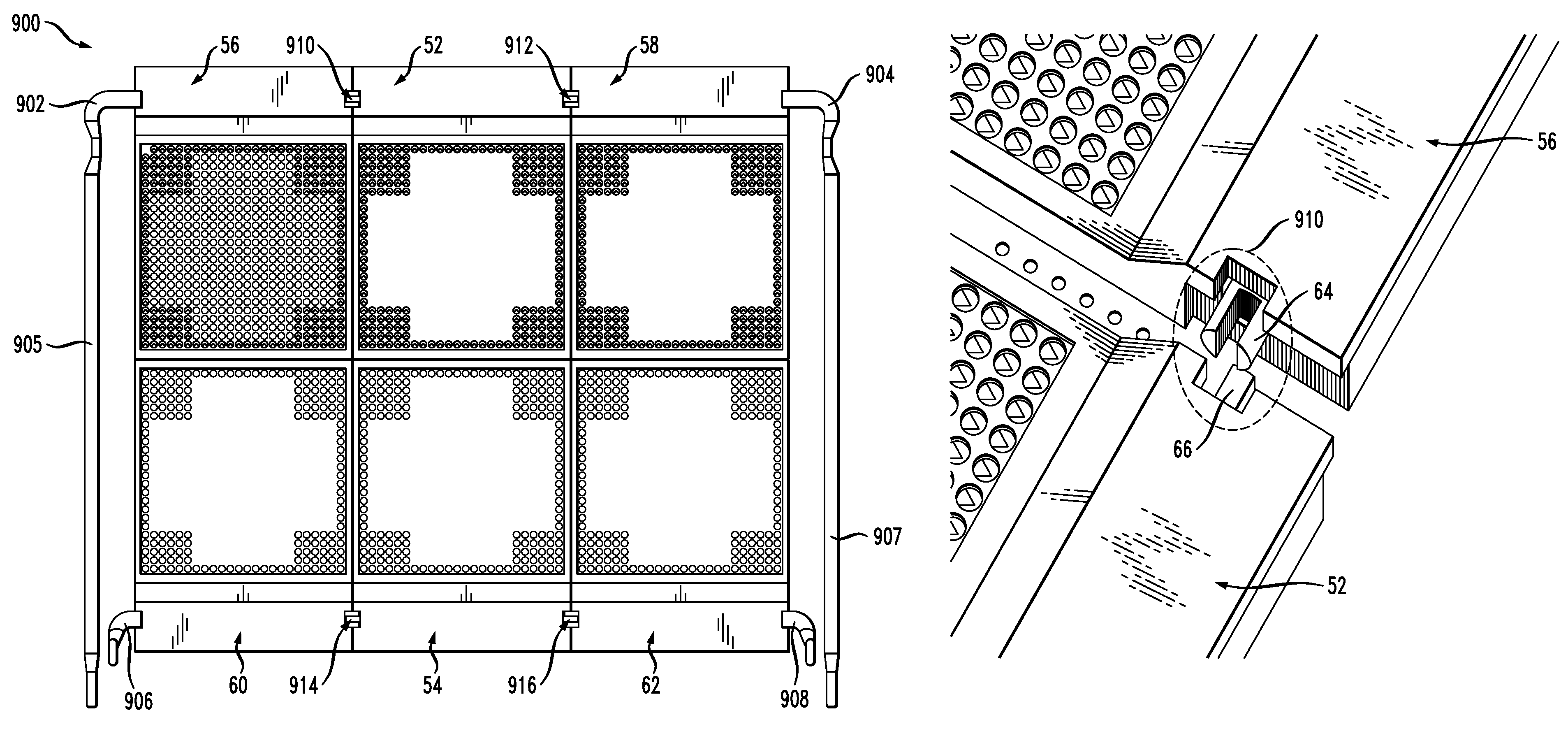 Pin grid array zero insertion force connectors configurable for supporting large pin counts