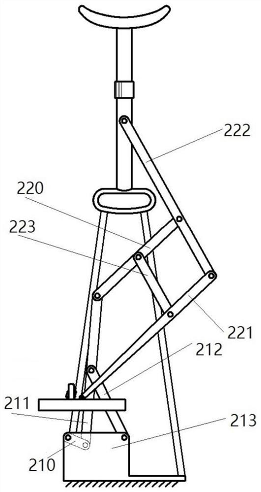 A lower limb walking rehabilitation training machine