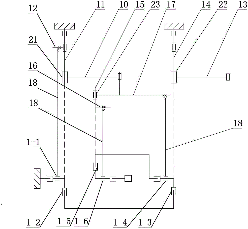 Space manipulator gravity compensation device capable of independently using two revolving arms