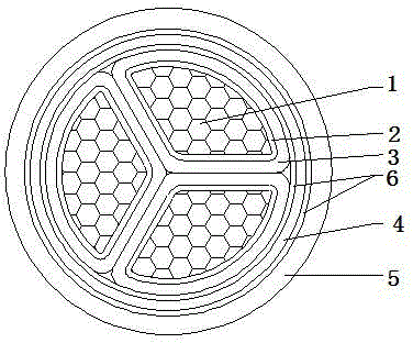 Flexible fireproof cable