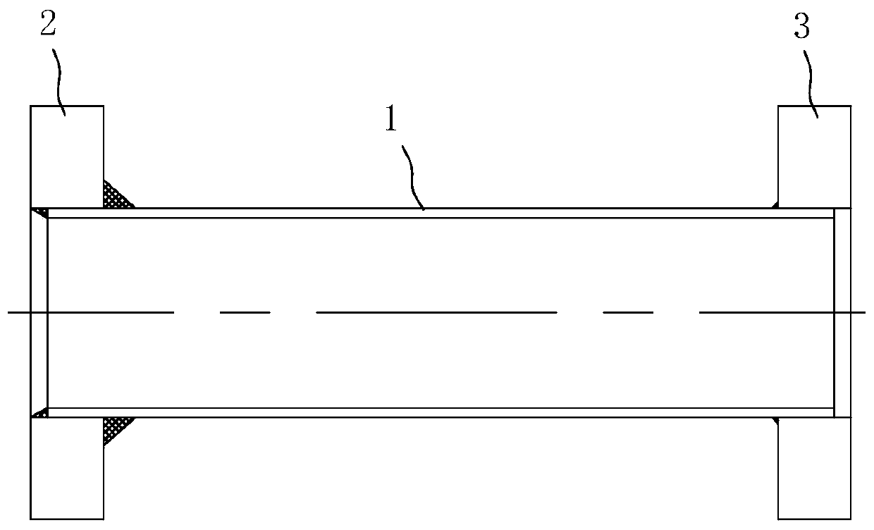 Ship pipe installation process and pipe