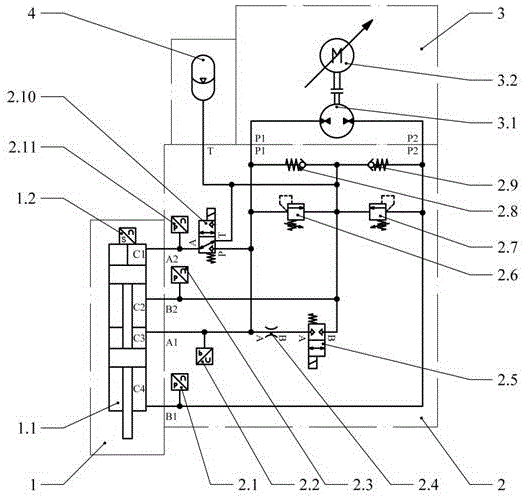 Independent integrated hydraulic linear driving system