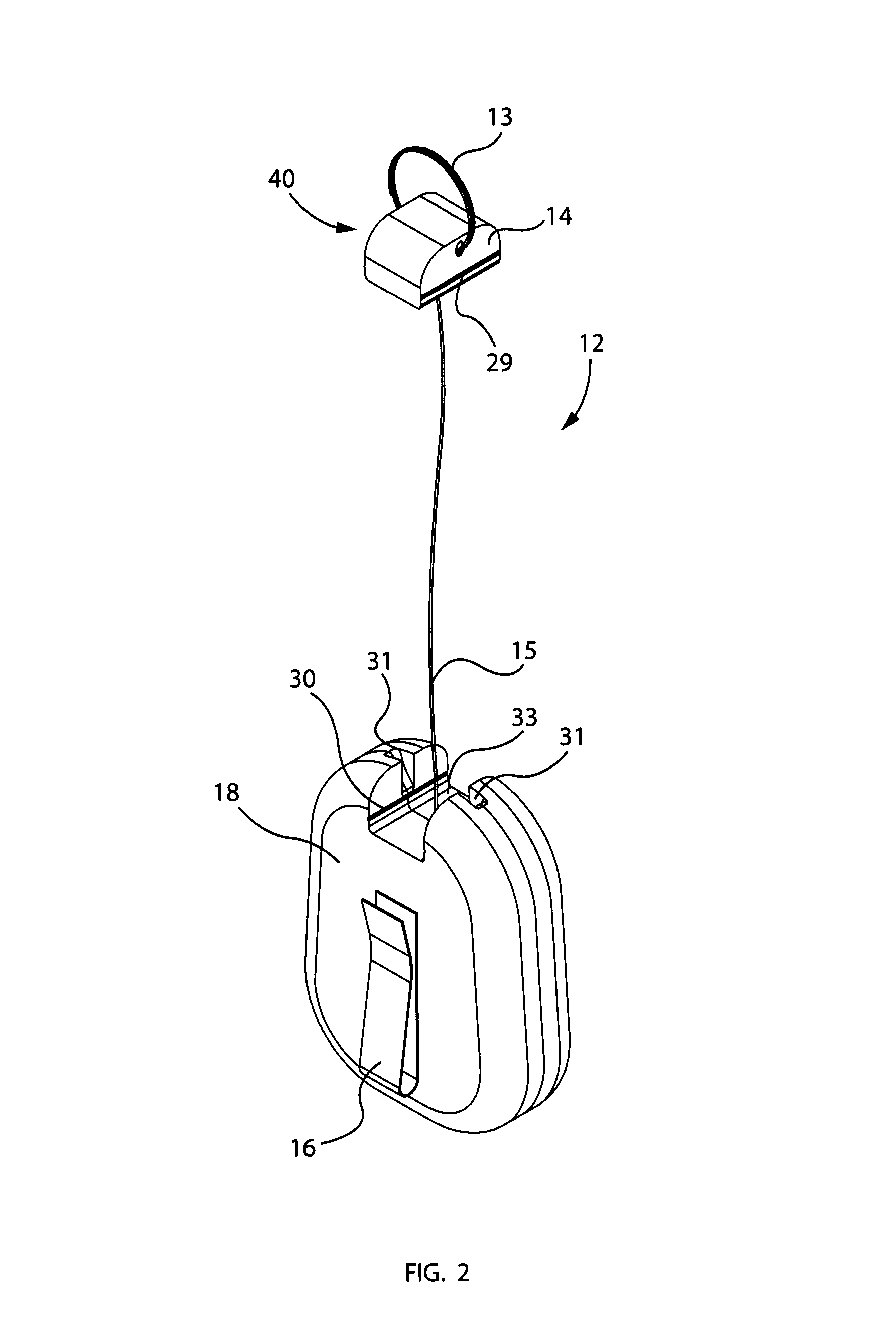 Retractable tether apparatus for use with cellular telephones and associated method