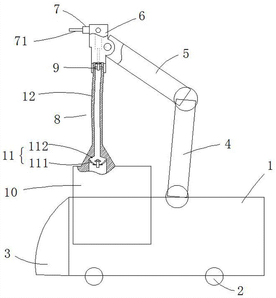 AGV trolley for mounting screws and working method thereof