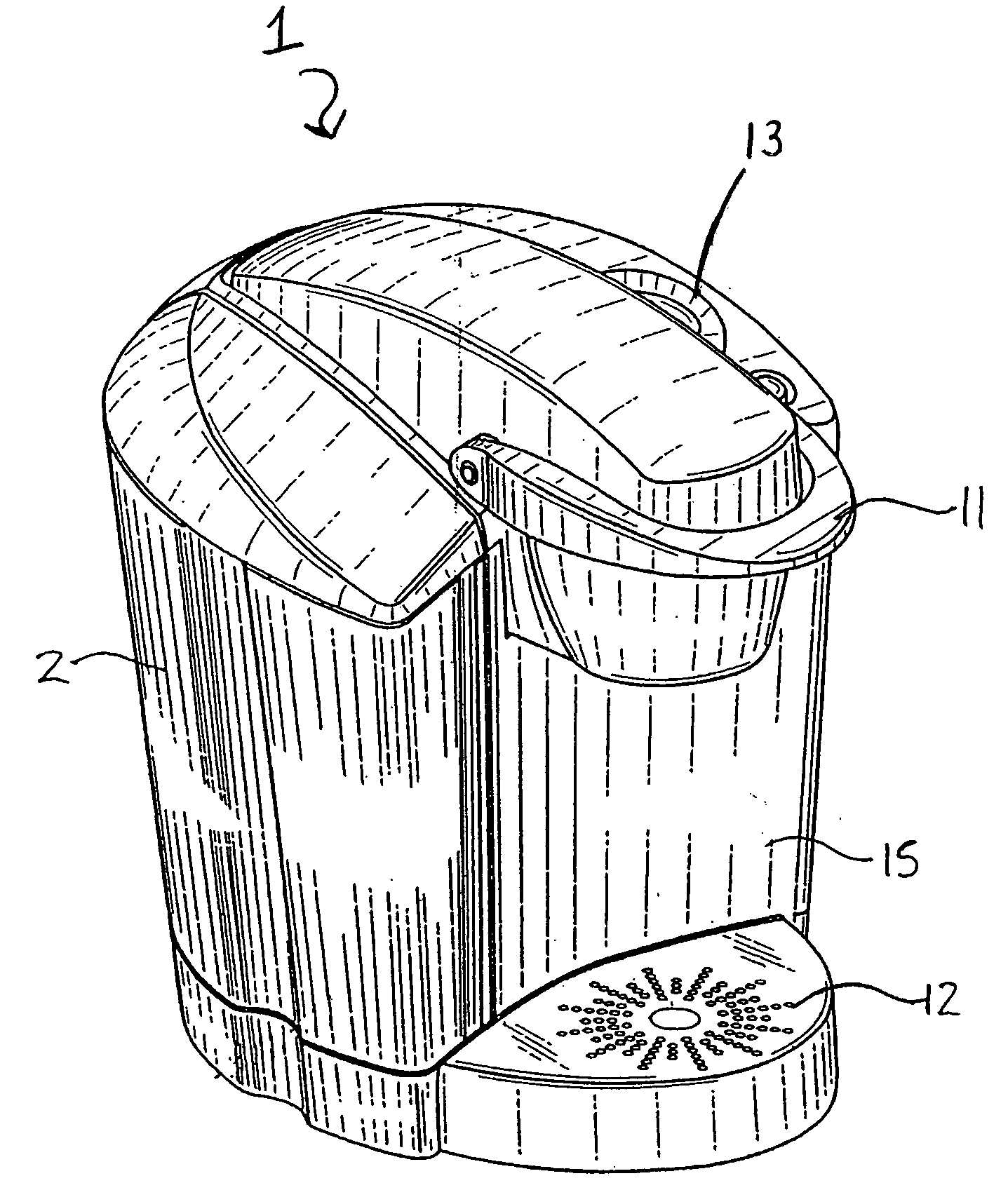 Drain for beverage forming machine