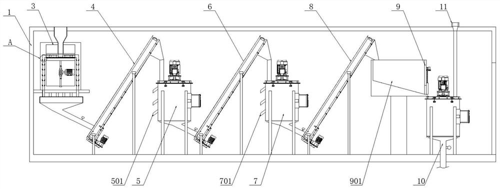 Concrete processing method and device for engineering construction