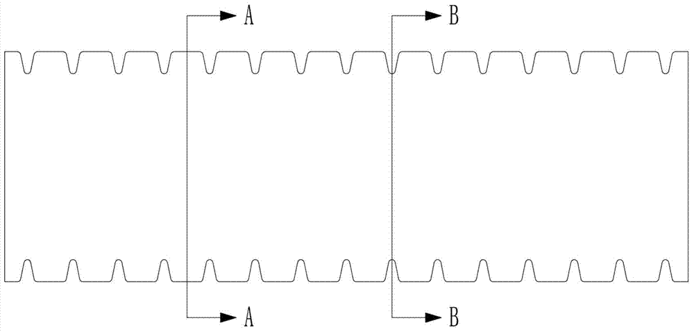 Corrugated pipe with three layers of single walls