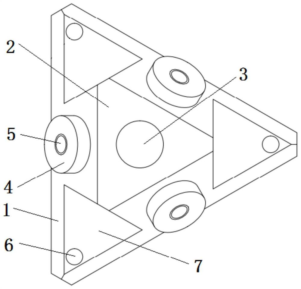 Split-type umbrella-shaped mechanical shaking device for laser gyroscope