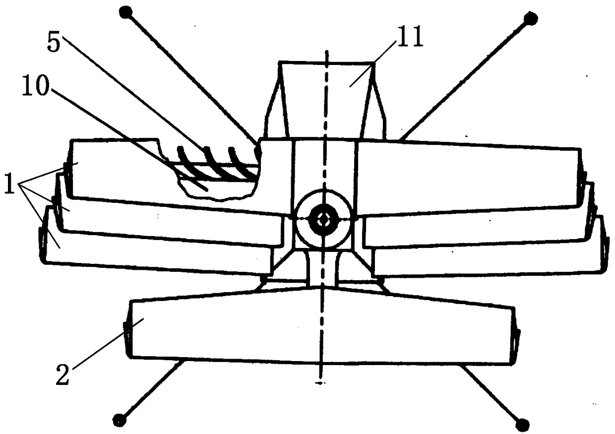 Windward side self-adjusting high-altitude wind power generation device