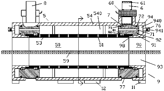 A tea drying device with an airflow filter