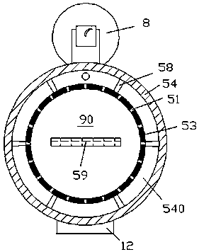 A tea drying device with an airflow filter