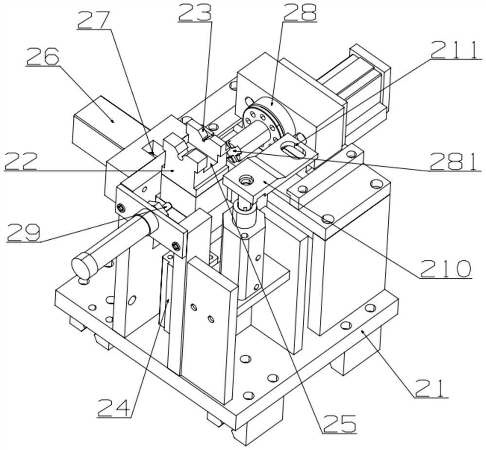 Rotary angle type mandrel drilling and riveting all-in-one machine