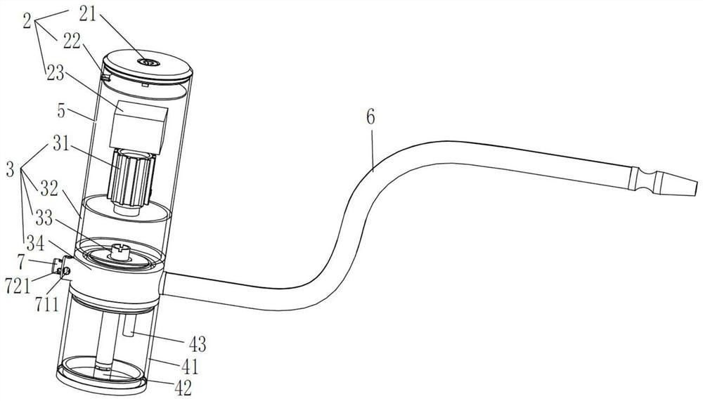 Smoke suction device adopting laser heating