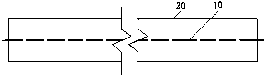 High-performance micro-prestressing-force thermoplastic intelligent fiber rod and manufacturing method thereof