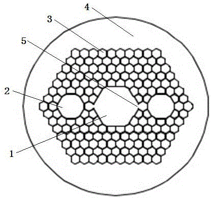 Air-core polarization maintaining photonic crystal optical fiber