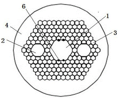 Air-core polarization maintaining photonic crystal optical fiber