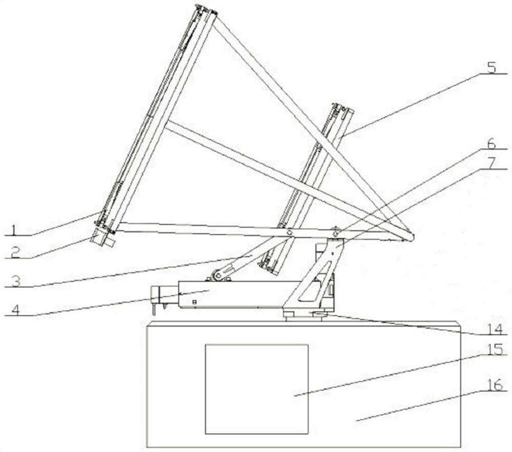 Polar region sun tracking device and optical implementation platform