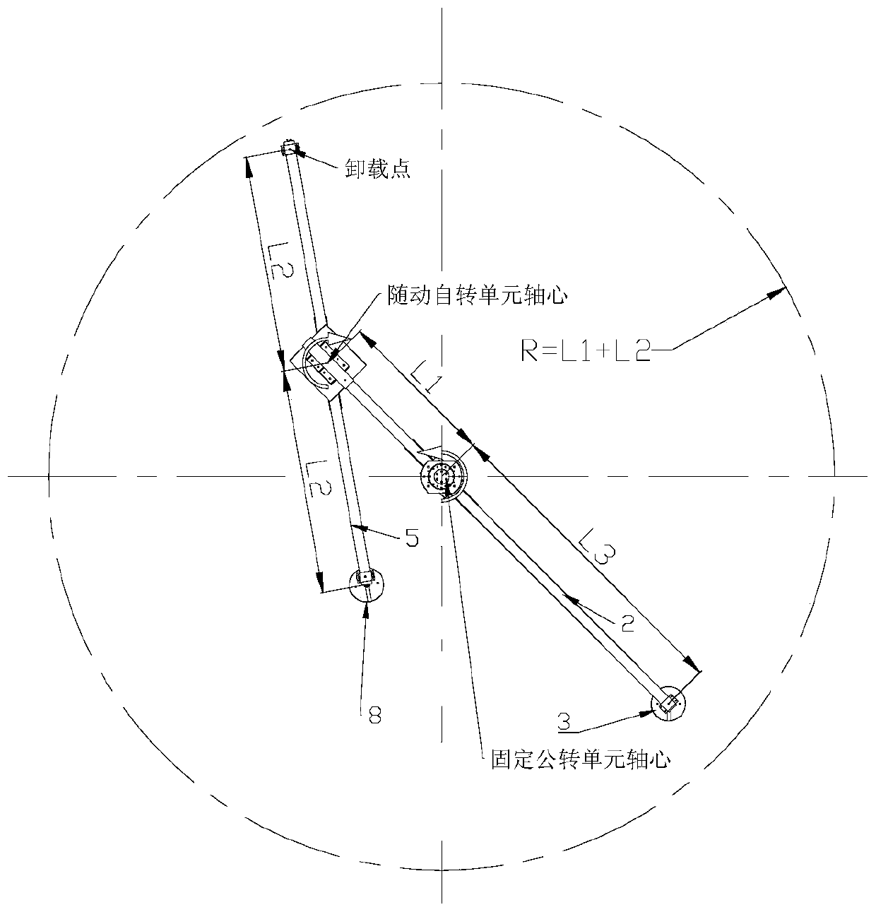 Universal zero-gravity unloading device