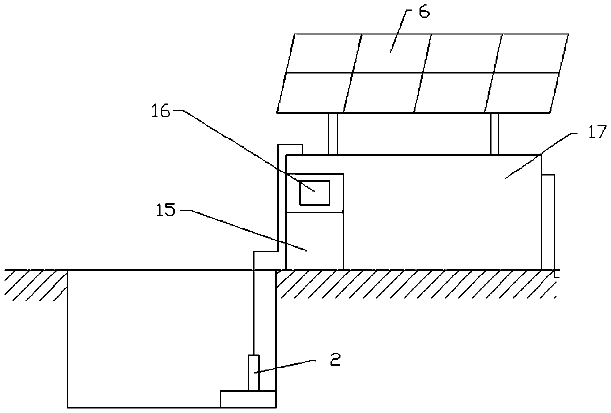 Solar energy integrated sewage treatment device