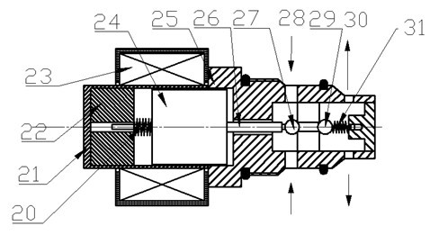 Dual-voltage driven and controlled buffer with atomized oil cavity loop