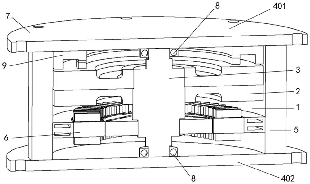 Compact flywheel energy storage battery