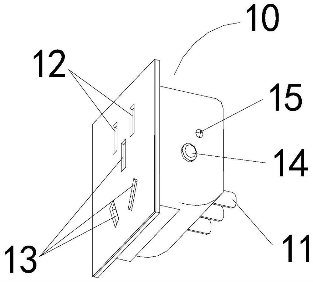 Fixedly-mounted waterproof socket