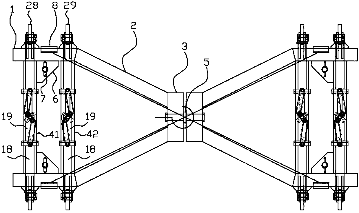 Novel steel plate lifting frame capable of accurately positioning lifting hook